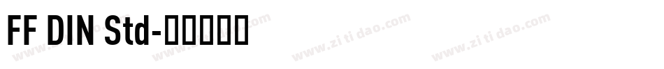 FF DIN Std字体转换